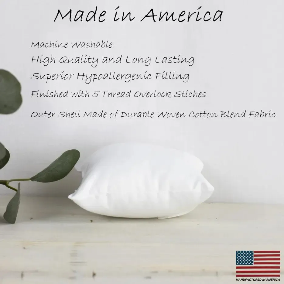 19x19 | Square Angel Hair Insert | Indoor Outdoor Down Alternative Hypoallergenic Pillow Insert | Quality Insert | Premium Insert