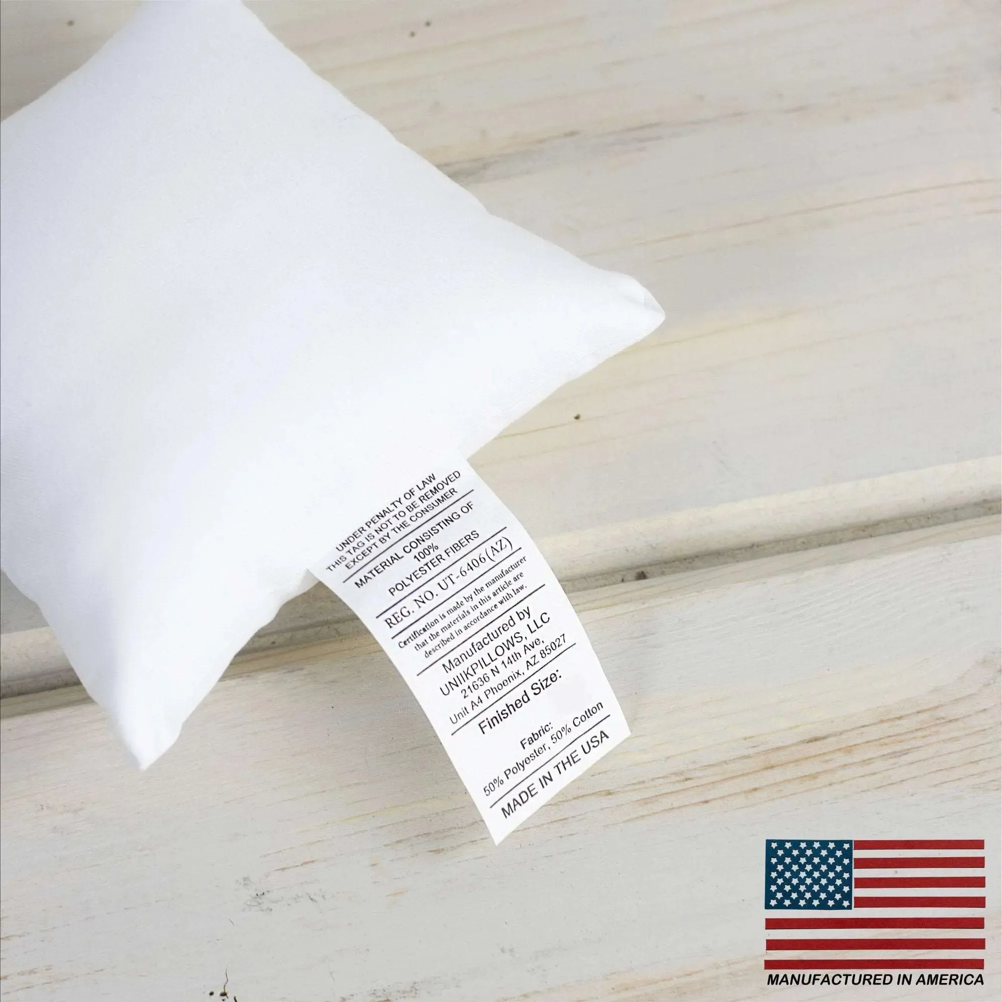 19x19 | Square Angel Hair Insert | Indoor Outdoor Down Alternative Hypoallergenic Pillow Insert | Quality Insert | Premium Insert