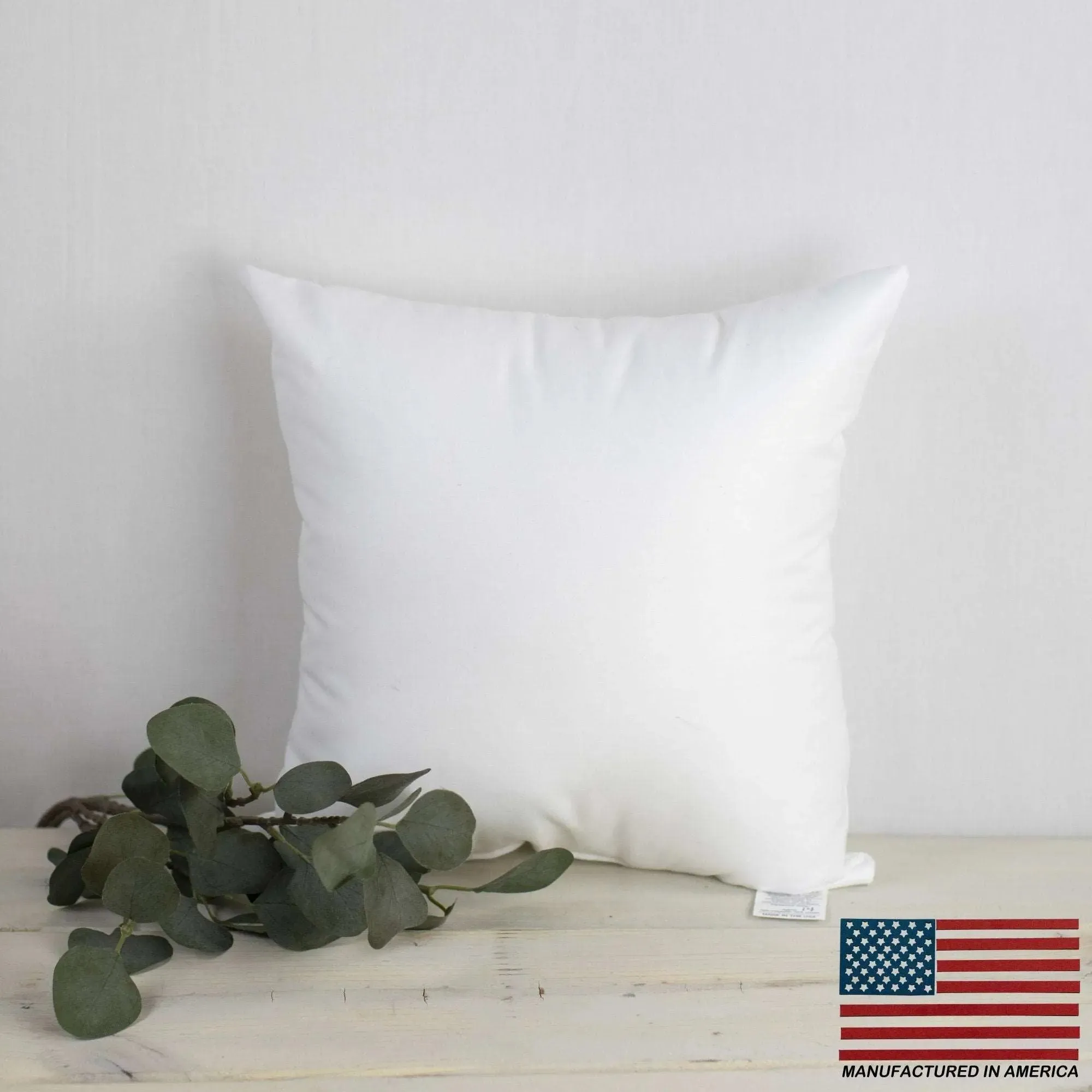 19x19 | Square Angel Hair Insert | Indoor Outdoor Down Alternative Hypoallergenic Pillow Insert | Quality Insert | Premium Insert