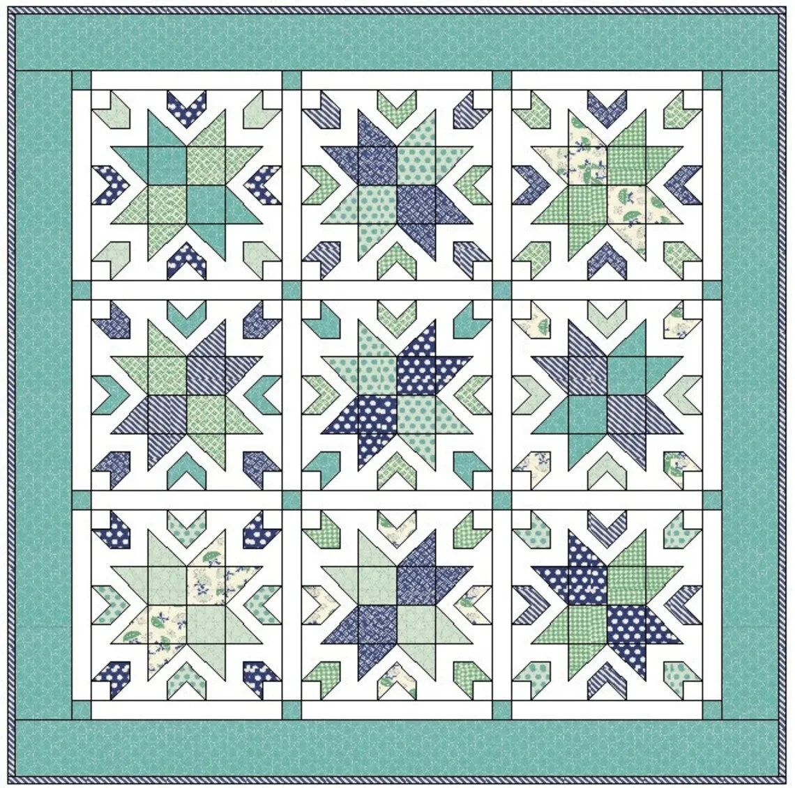 4219 Dawn Quilt (e-pattern)