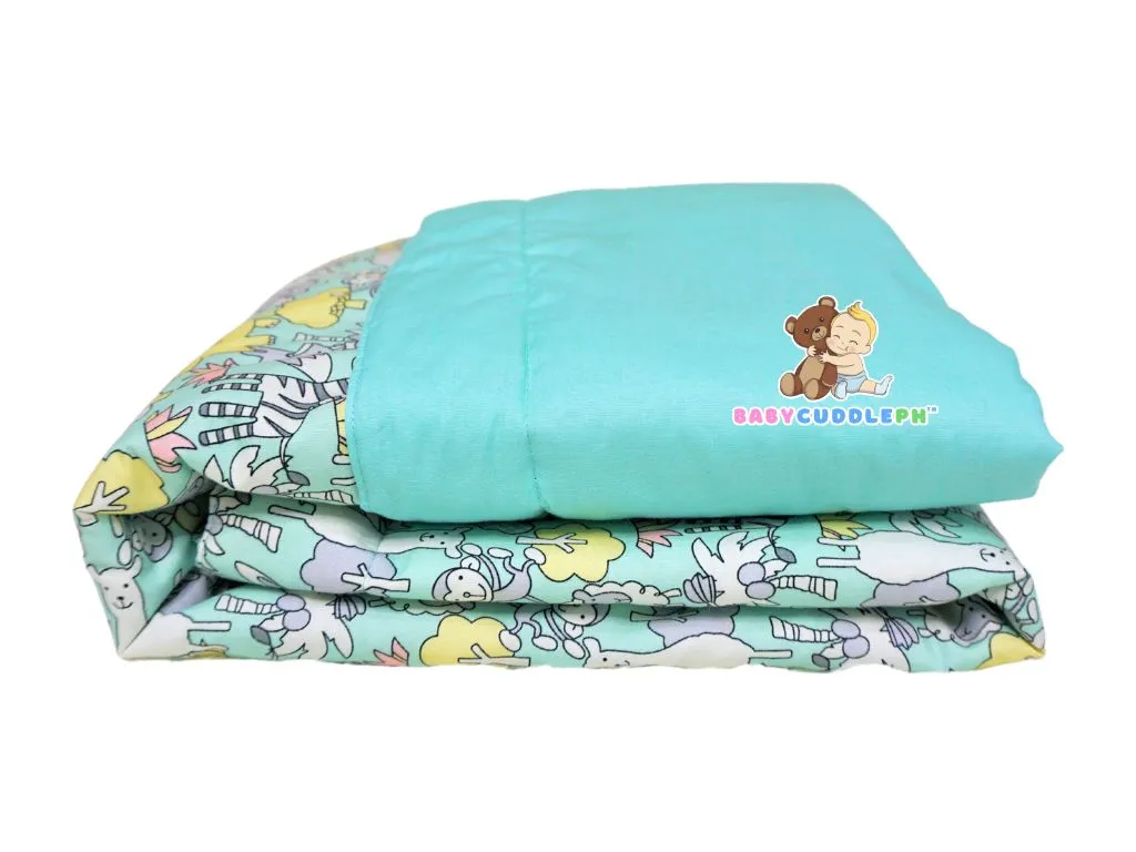 Animal Kingdom Pastel Green - Babycuddleph Blanket