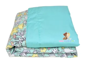 Animal Kingdom Pastel Green - Babycuddleph Blanket