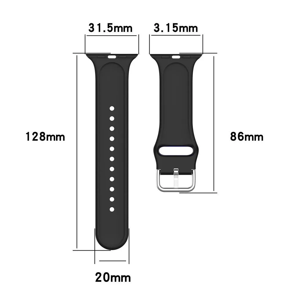 Apple Watch (41mm) IML colorful pattern silicone watch strap - Coloful Grids