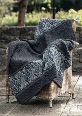 Aran Celtic Throw | Charcoal