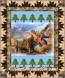 Autumn Moose Quilt Pattern CJC-54501w  - Wholesale Product