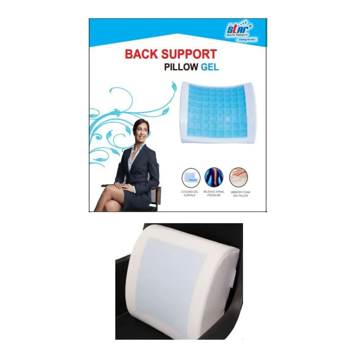 Back Support Pillow Gel