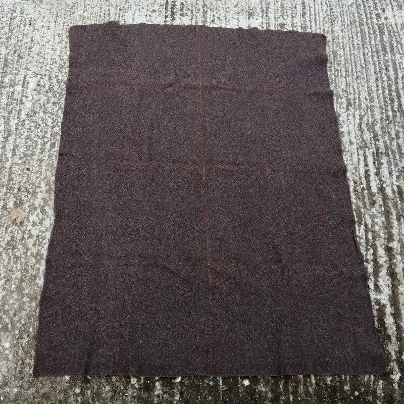 British 100% Wool Army Blanket. Used/Graded. Brown/s.