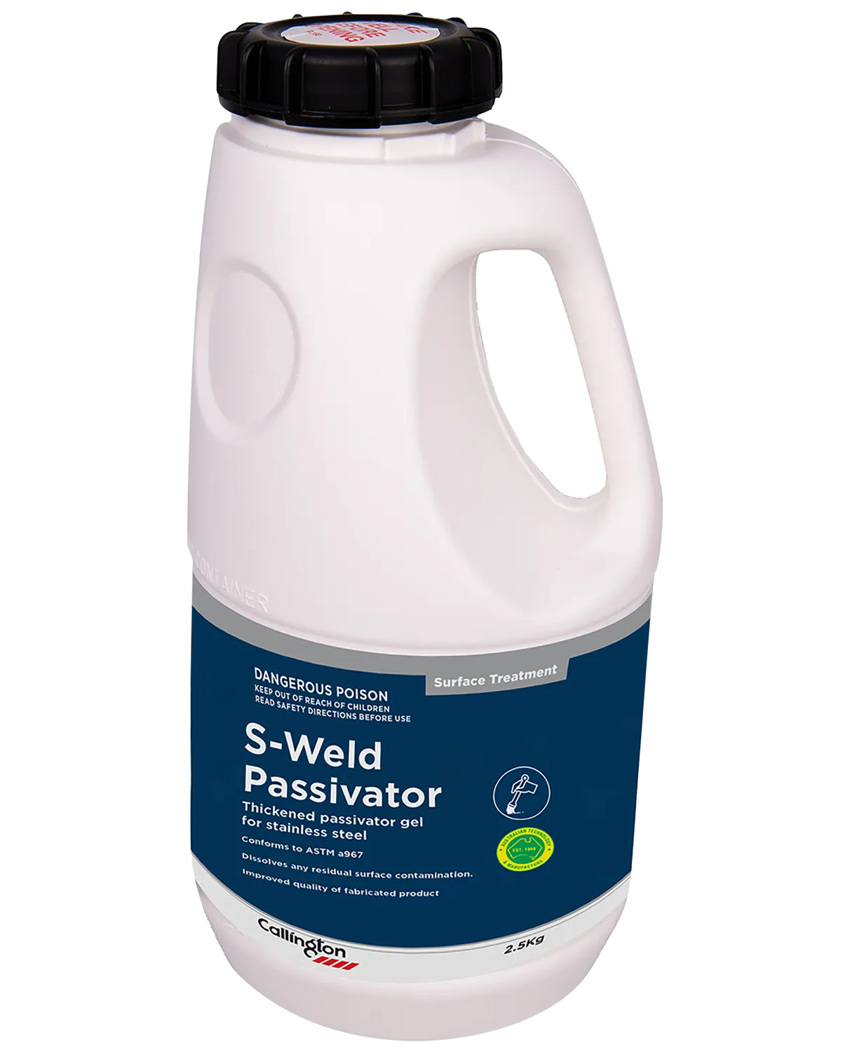 Callington - S-Weld Passivator Gel: Thickened Passivator Gel for Stainless Steel