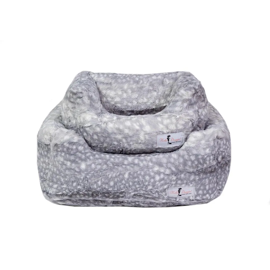 Cashmere Dog Bed Silver Fawn