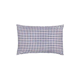 Castle Navy Gingham Pillowcase