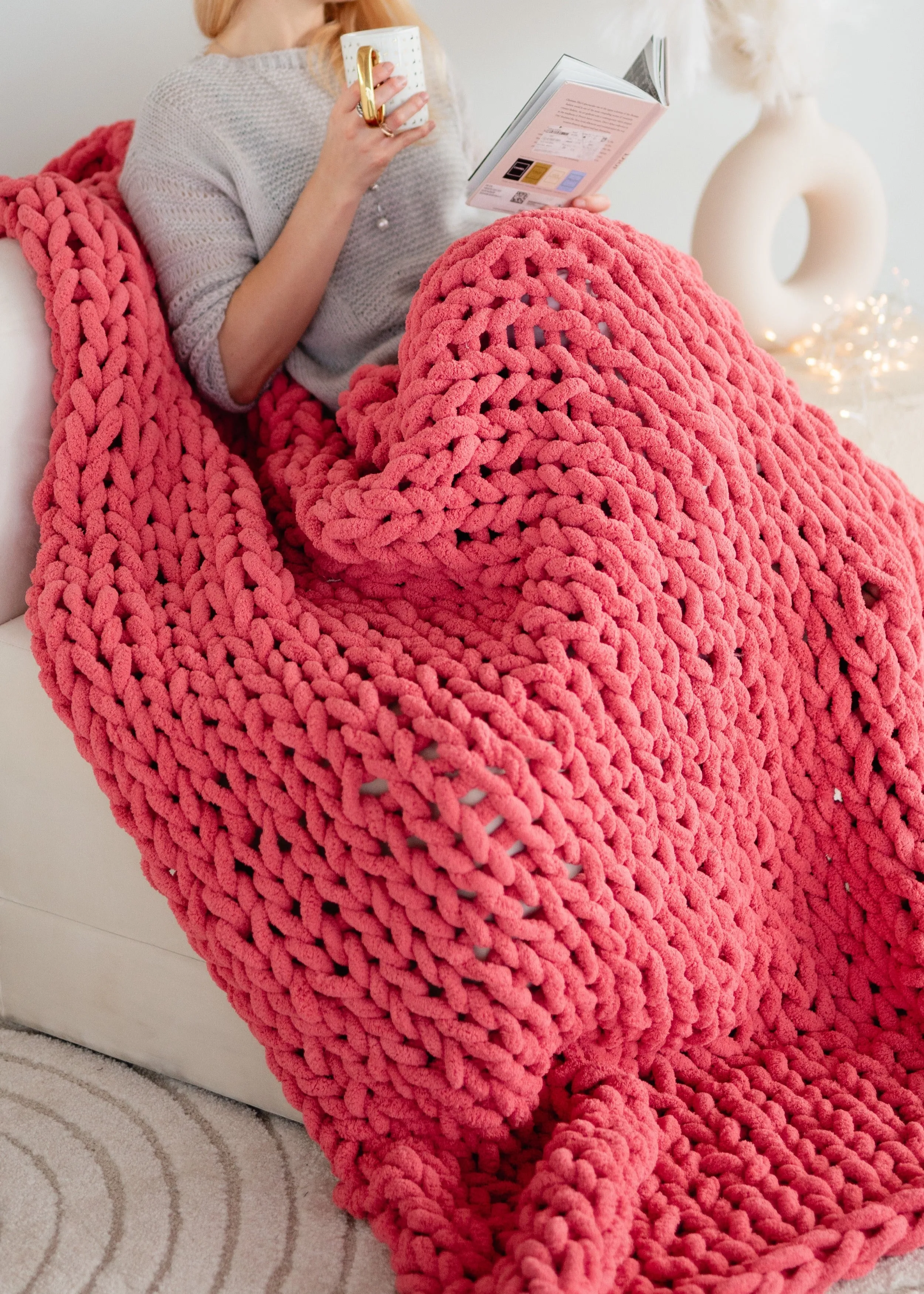 Chenille Yarn Blanket