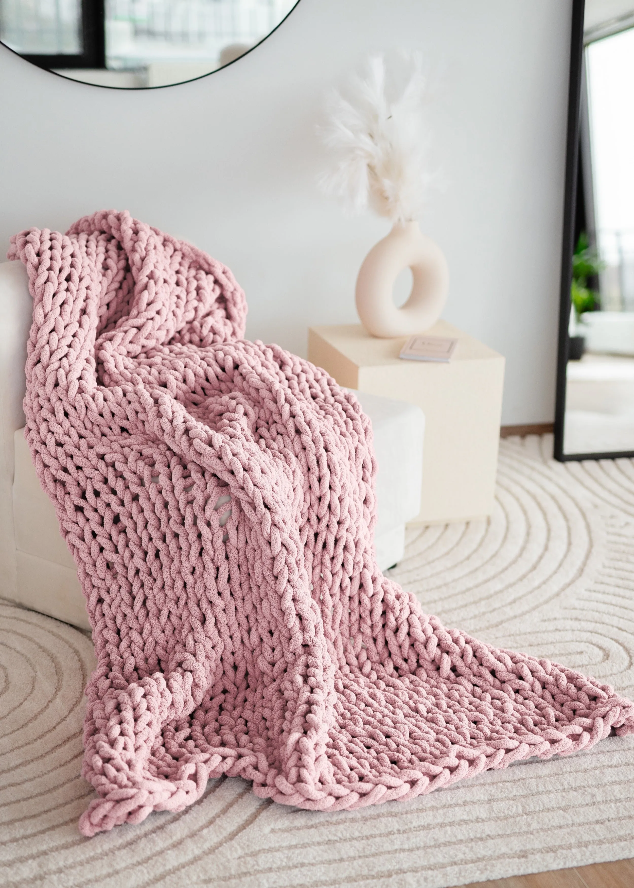 Chenille Yarn Blanket