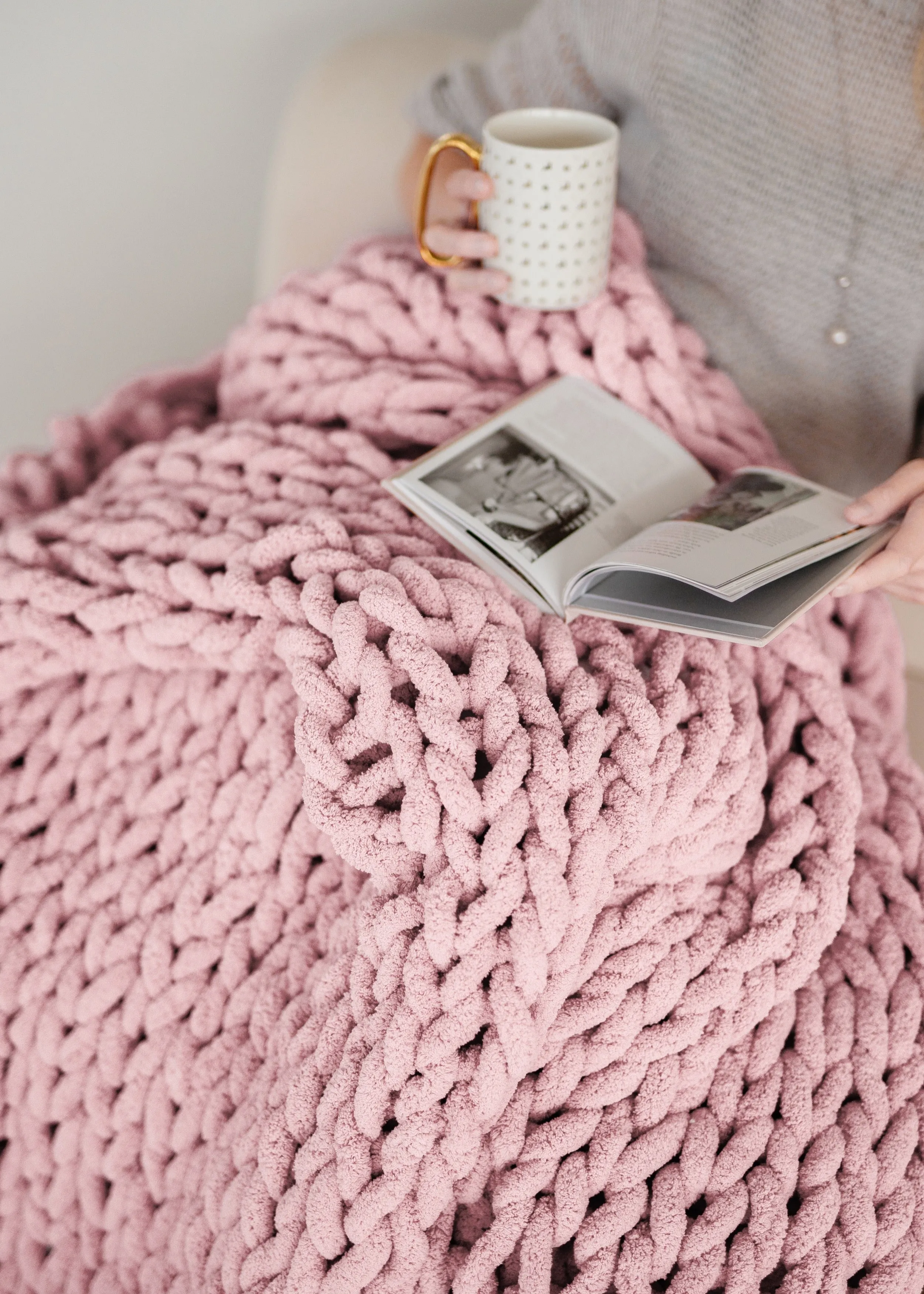 Chenille Yarn Blanket