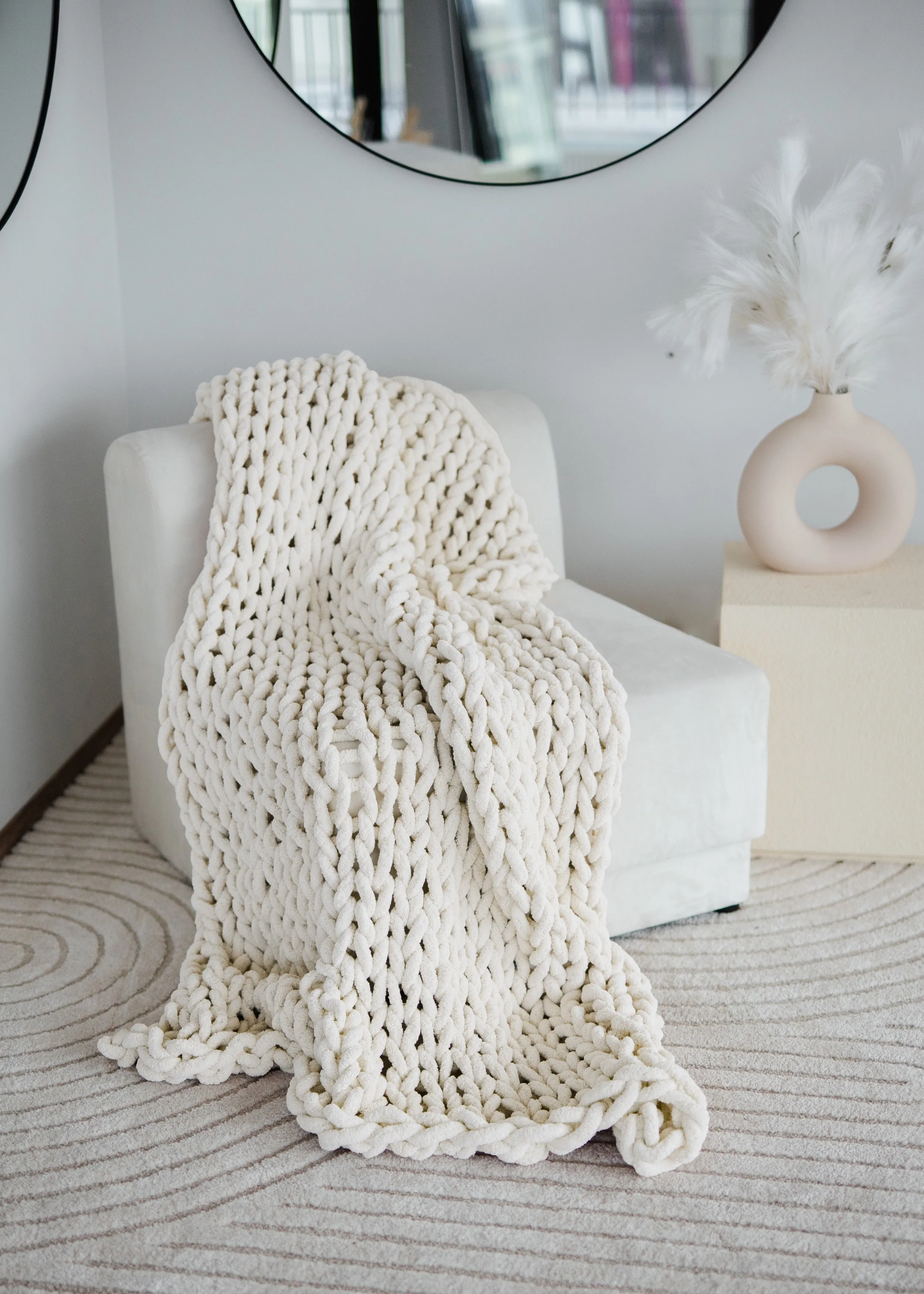 Chenille Yarn Blanket