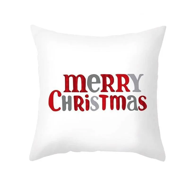 Christmas Pillow Cover with Cartoon Santa