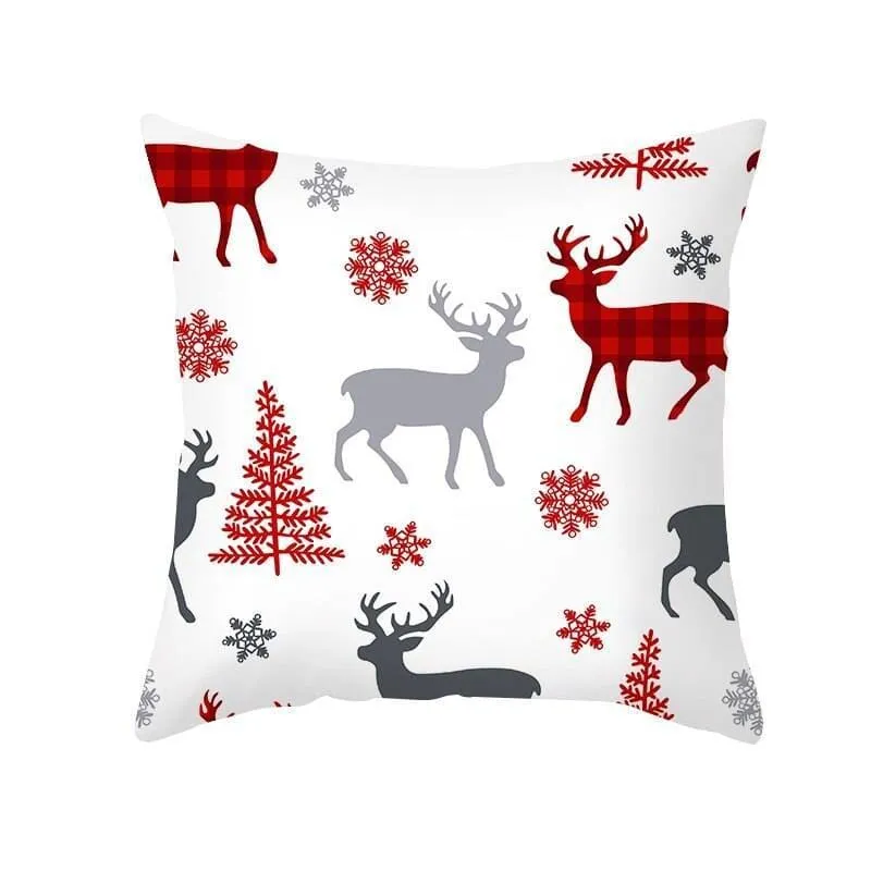 Christmas Pillow Cover with Cartoon Santa