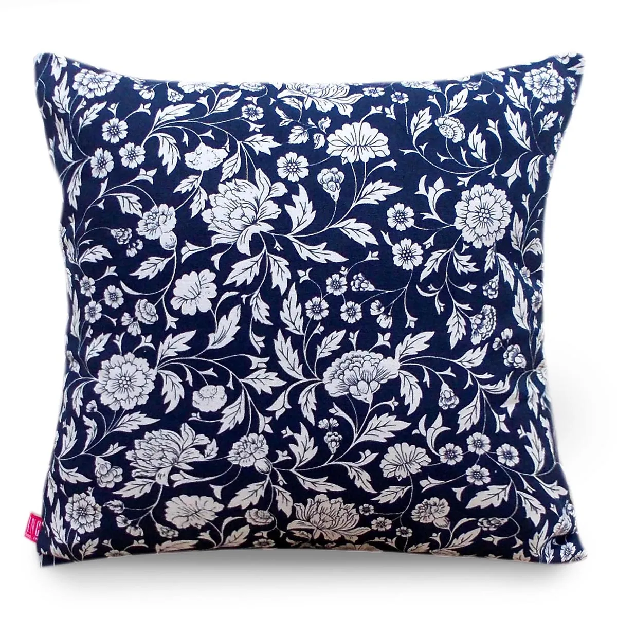 Cotton Cushion Cover | Indigo- Kalamkari Print Cushion Cover