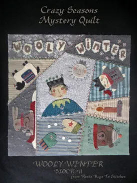 Crazy Seasons Quilt Block  PRINTED PATTERN ONLY