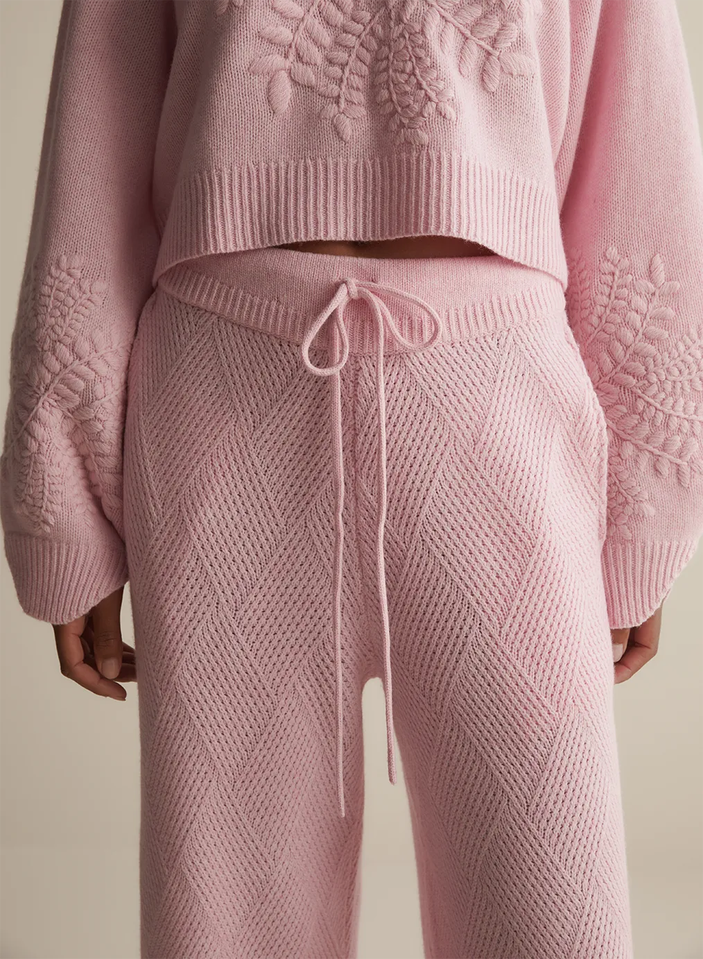 Elizabeth Wool Quilt Knit Pant | Dahlia Marle