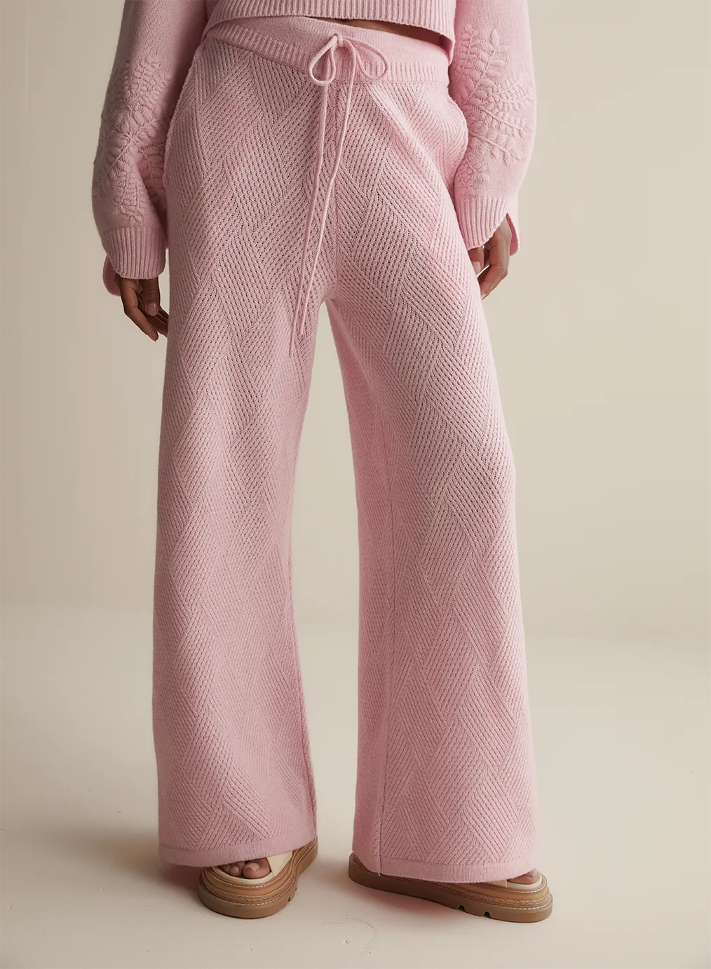 Elizabeth Wool Quilt Knit Pant | Dahlia Marle