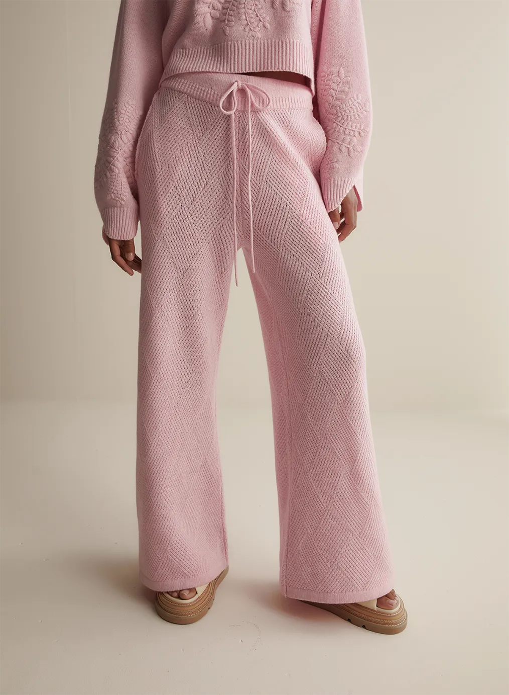 Elizabeth Wool Quilt Knit Pant | Dahlia Marle