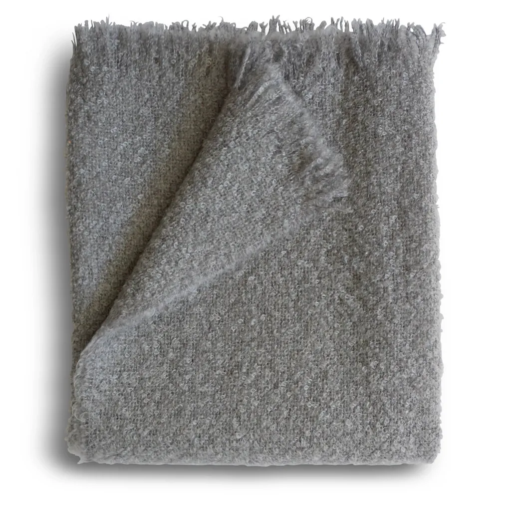 Evangeline Bouclé Mohair Throw