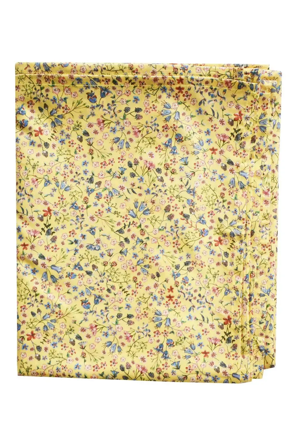 Flat Top Sheet Made With Organic Liberty Fabric DONNA LEIGH YELLOW