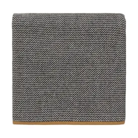 Foligno Cashmere Blanket [Black/Cream/Ochre]