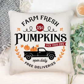 Fresh Pumpkins Pillow