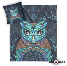 Gypsy Owl Decorative Throw and Pillow Cover Set