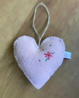 Handmade Wool Hearts