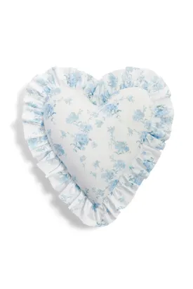 Heart Shape Ruffle Pillow