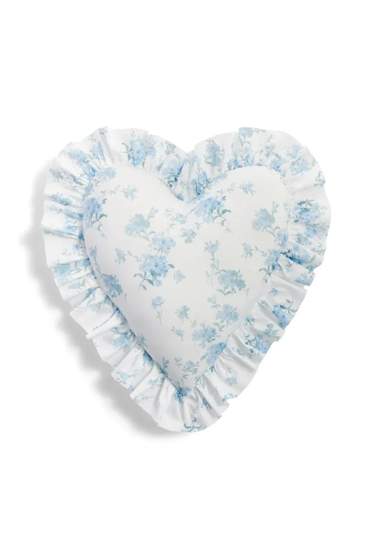 Heart Shape Ruffle Pillow