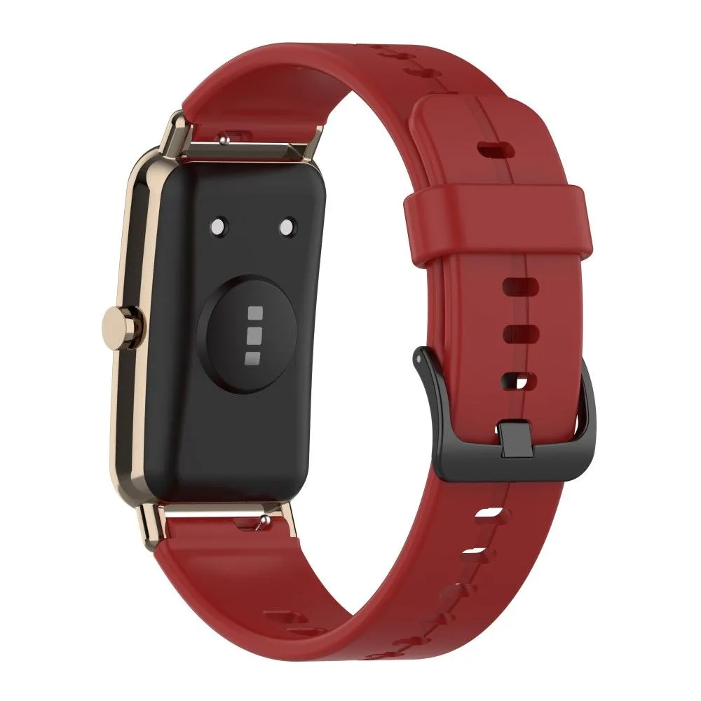 Huawei Watch Fit Mini simple silicone watch strap - Coral Red