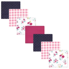 Hudson Baby Cotton Flannel Receiving Blankets Bundle, Butterfly Floral