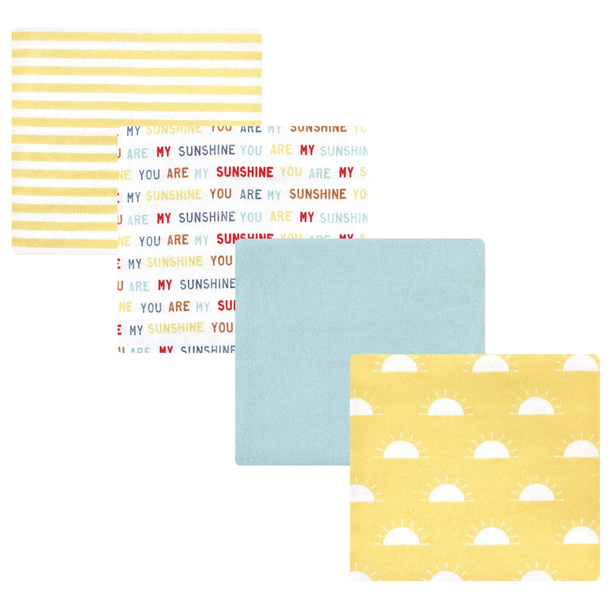 Hudson Baby Cotton Flannel Receiving Blankets, My Sunshine