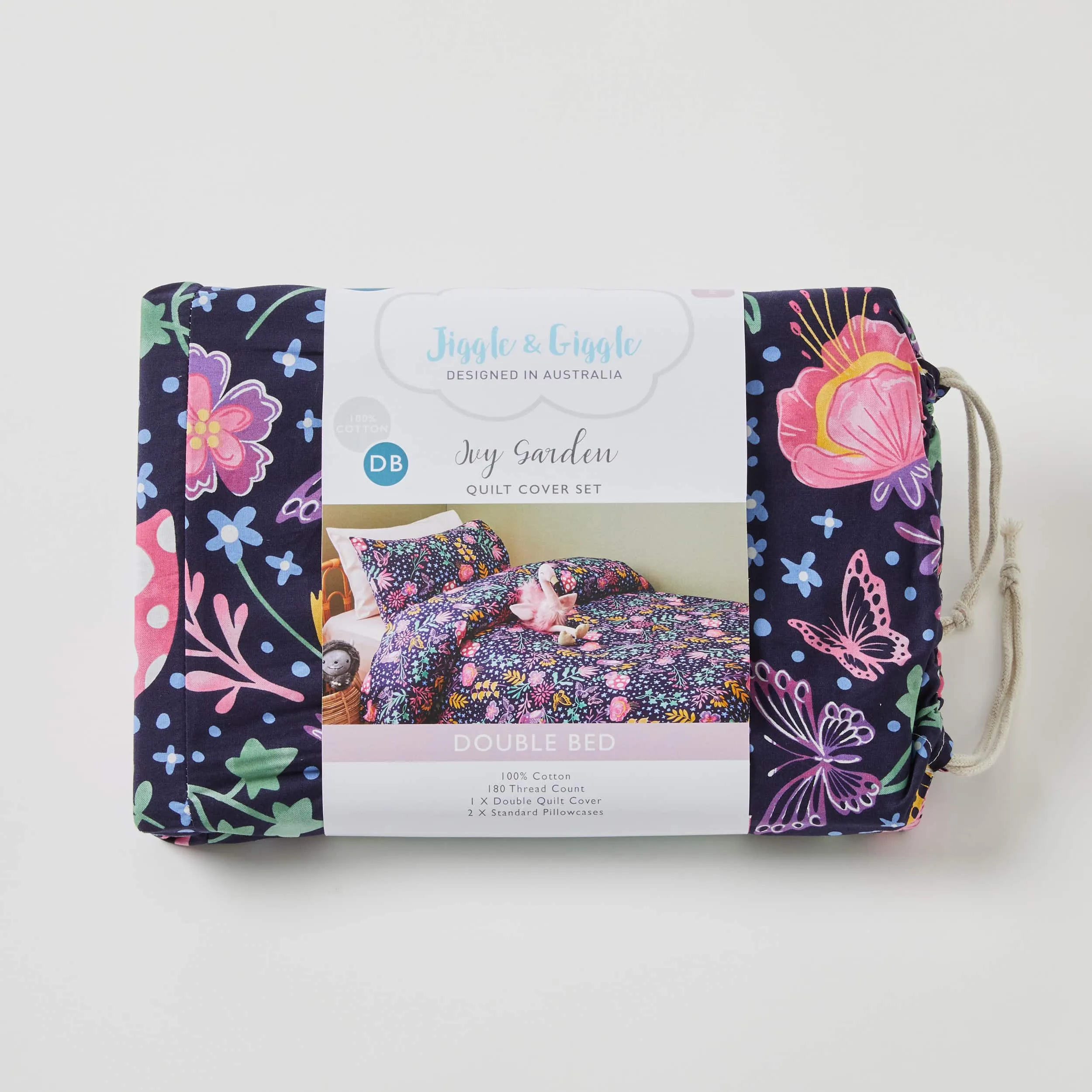 Ivy Garden Quilt Cover Set by Jiggle & Giggle