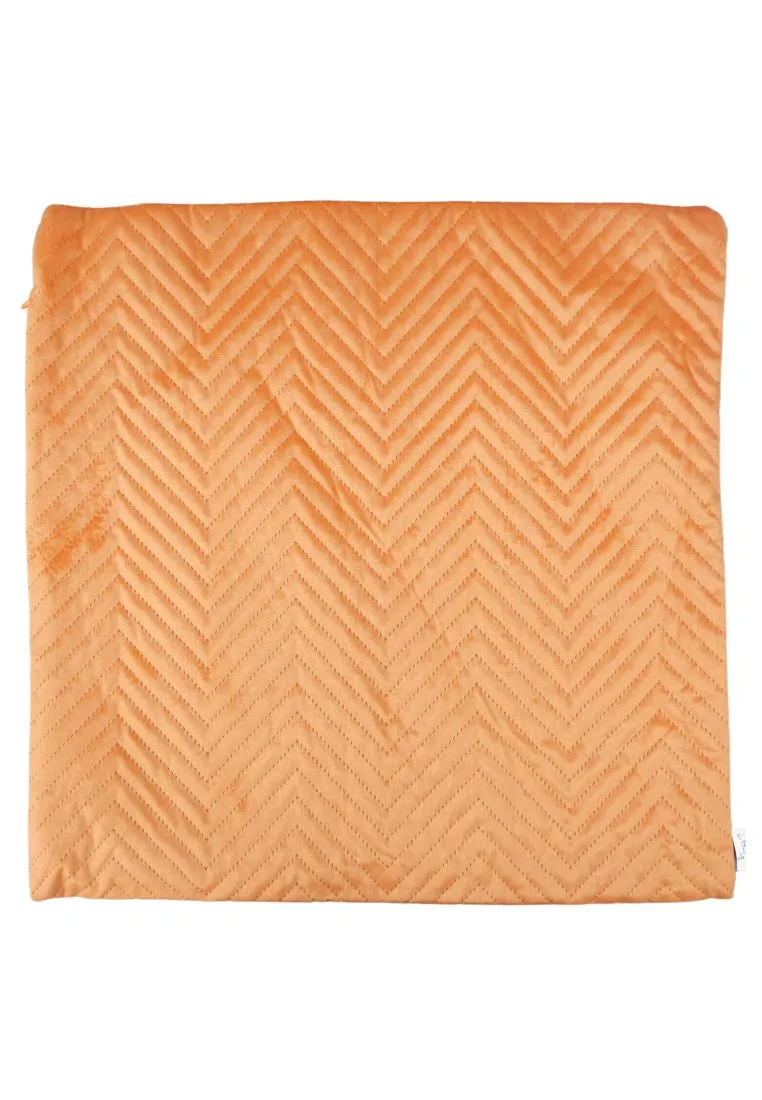 Landmark Velvet Throw Pillow Case Zigzag Design Back To Back