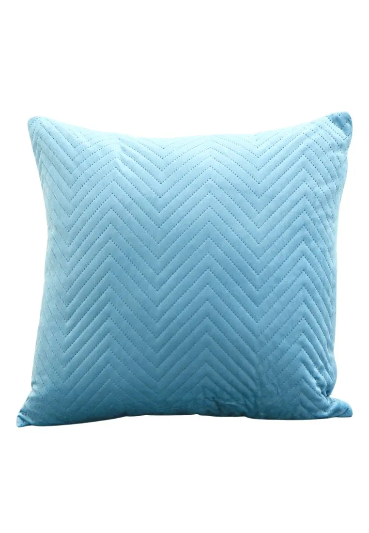 Landmark Velvet Throw Pillow Case Zigzag Design Back To Back