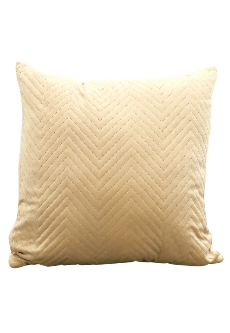 Landmark Velvet Throw Pillow Case Zigzag Design Back To Back