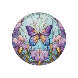 Mandalla_Butterfly_Awd35184  Circular Micro Fleece Blanket 60"