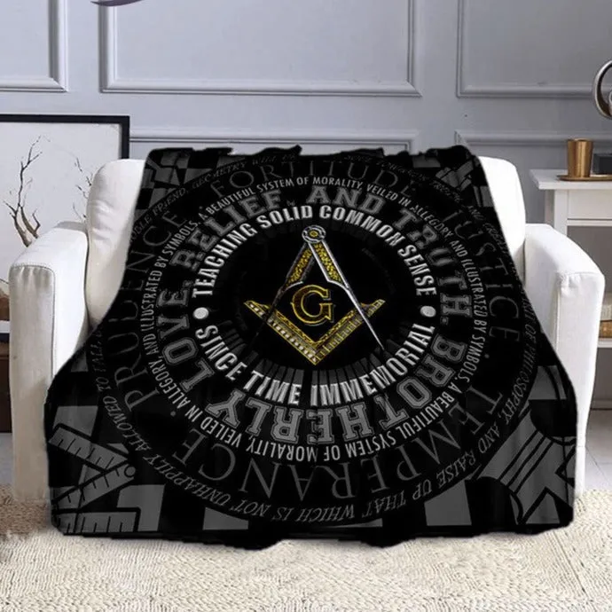 Master Mason Blue Lodge Blanket - Relief And Truth