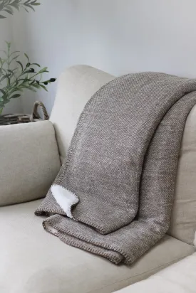 Natural Sherpa Throw