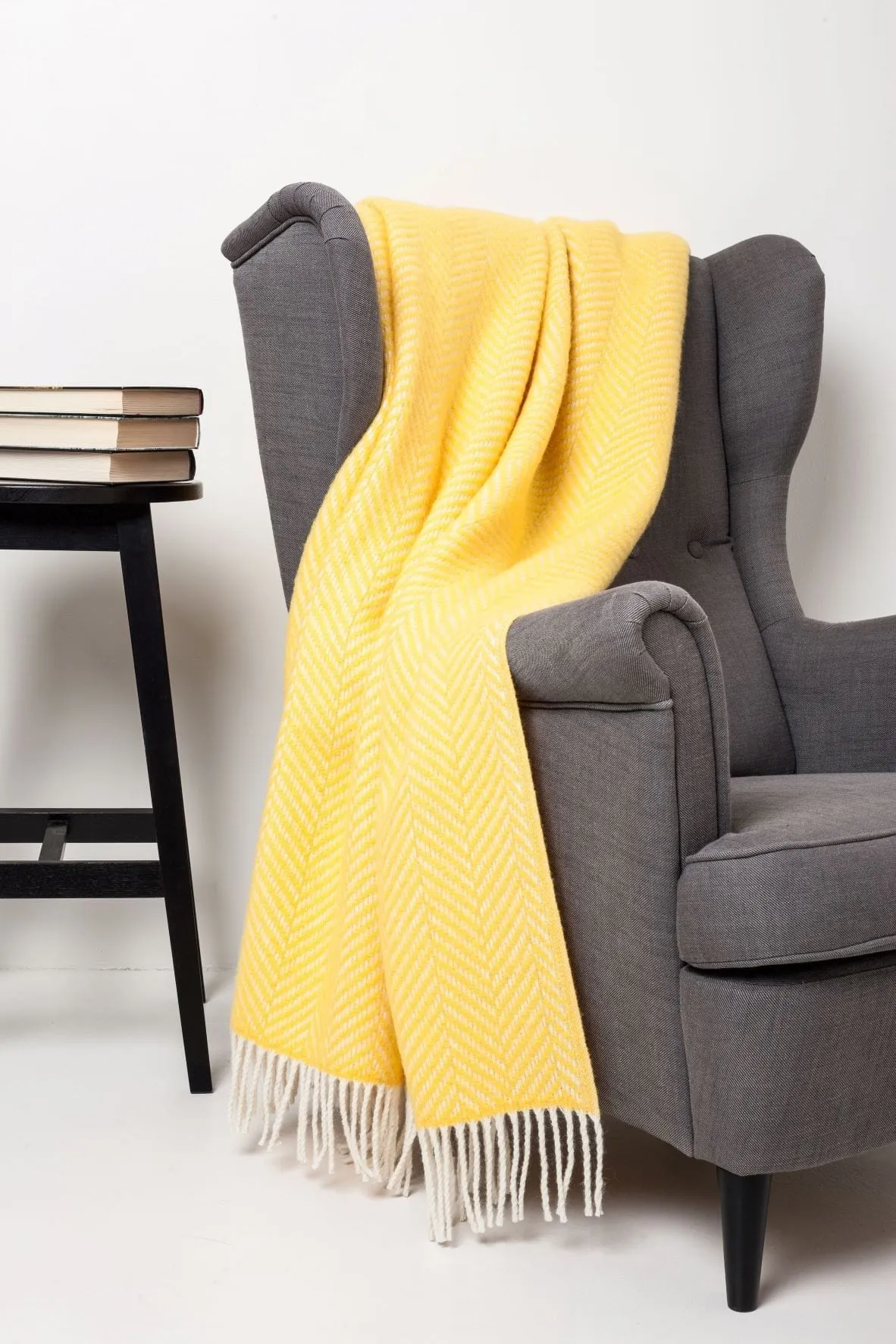 Nordic Herringbone blanket - Yellow