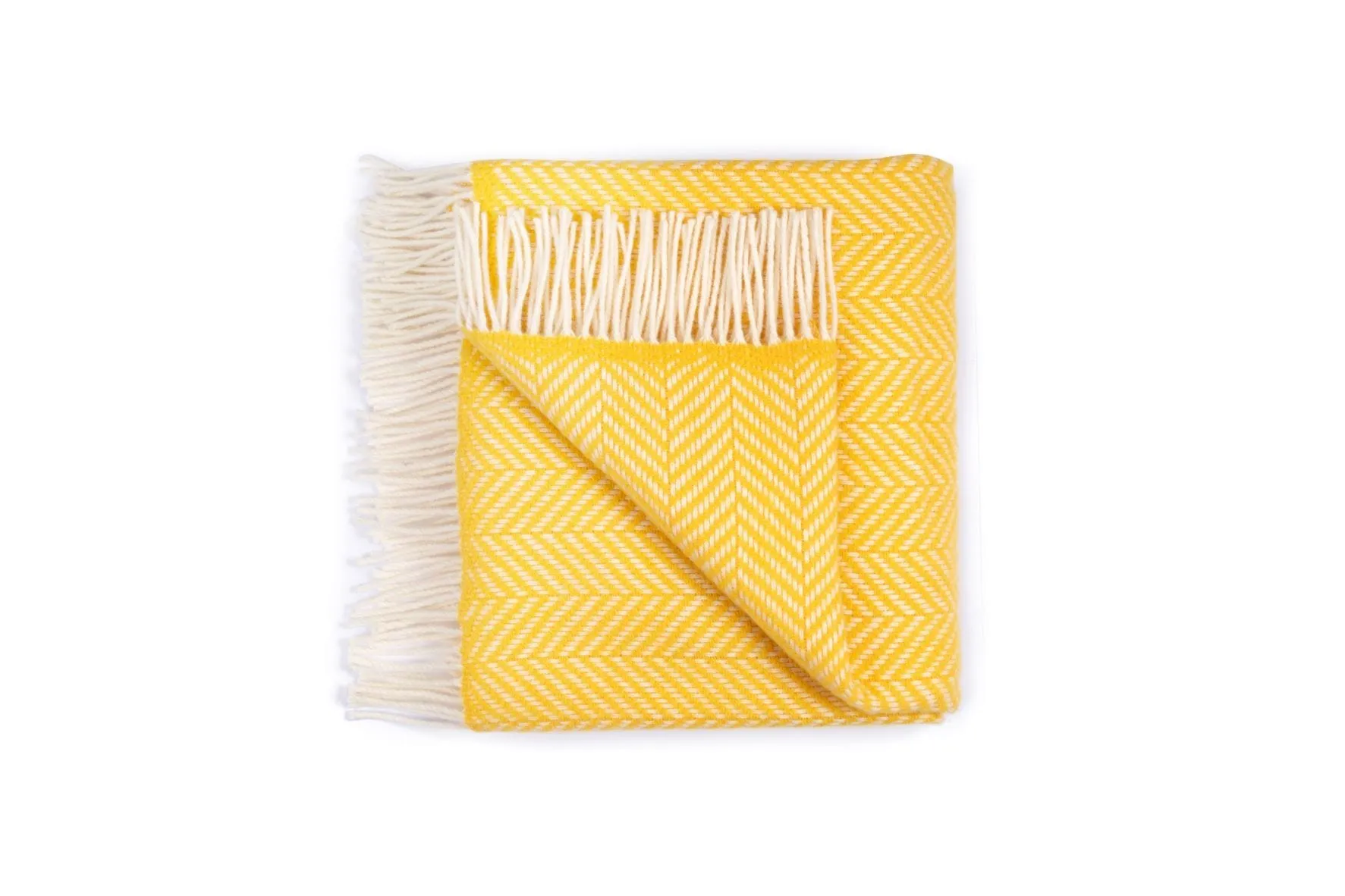 Nordic Herringbone blanket - Yellow