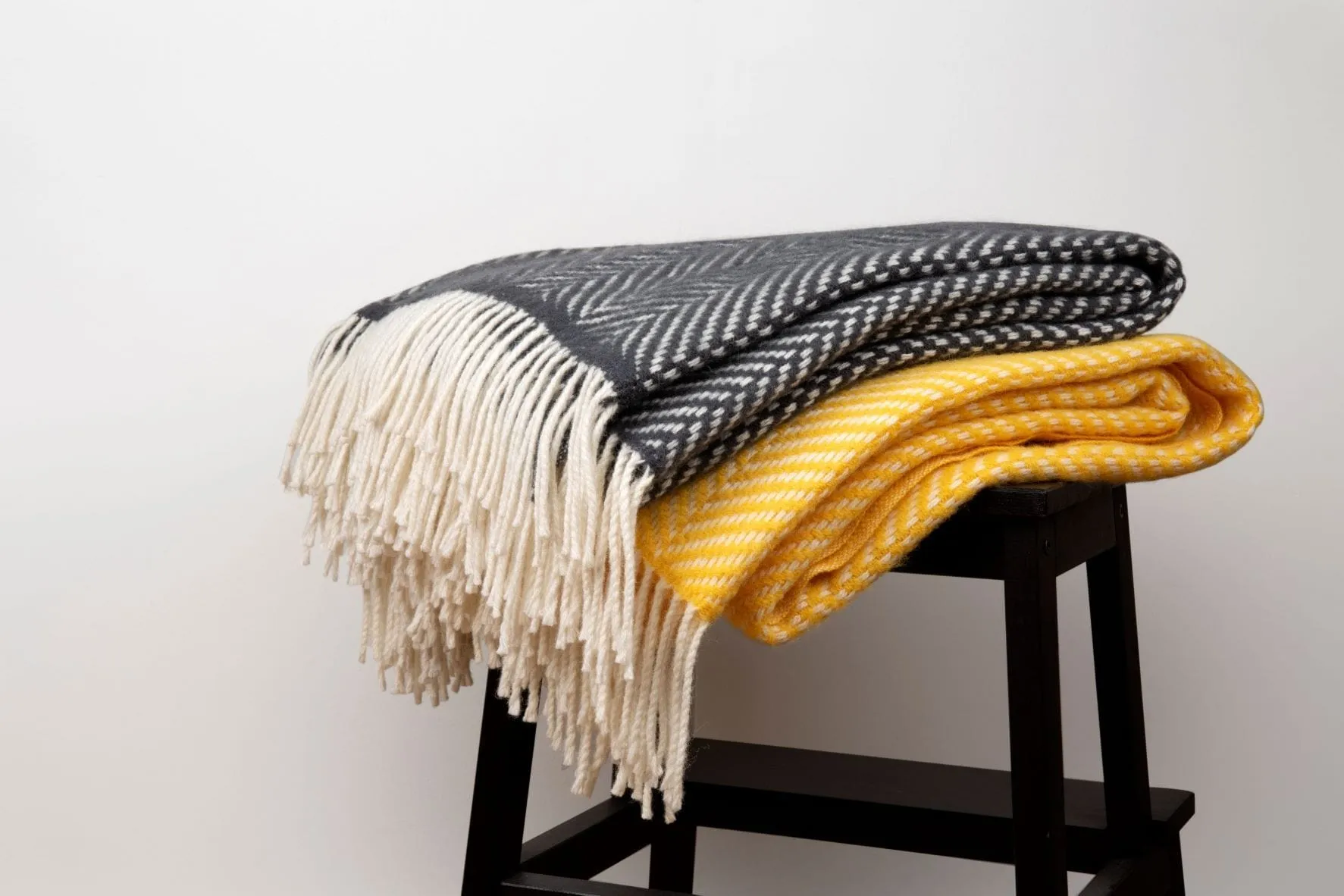 Nordic Herringbone blanket - Yellow