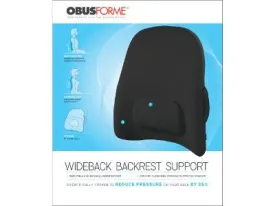 Obusforme Wide Back Black Support 1 PC