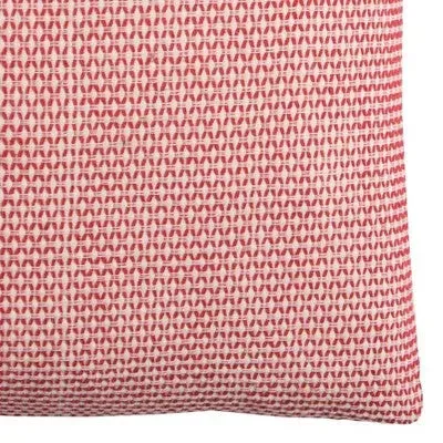 Open Box - 22"x22" Oversize Poly Filled Geometric Scale Square Throw Pillow Red