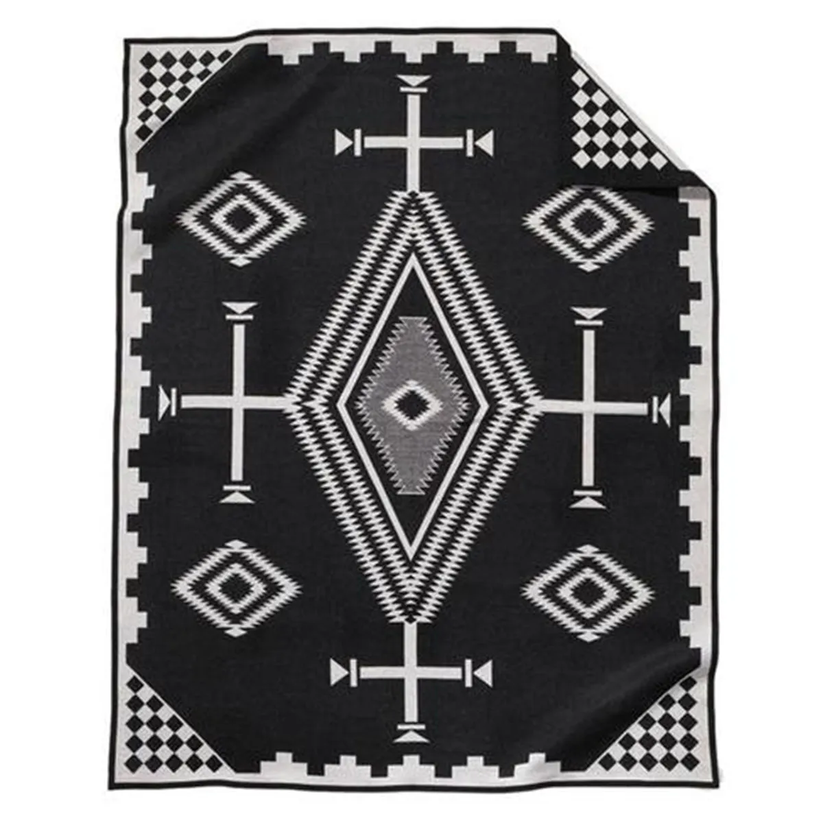 Pendleton Black Twin Los Ojos Blanket