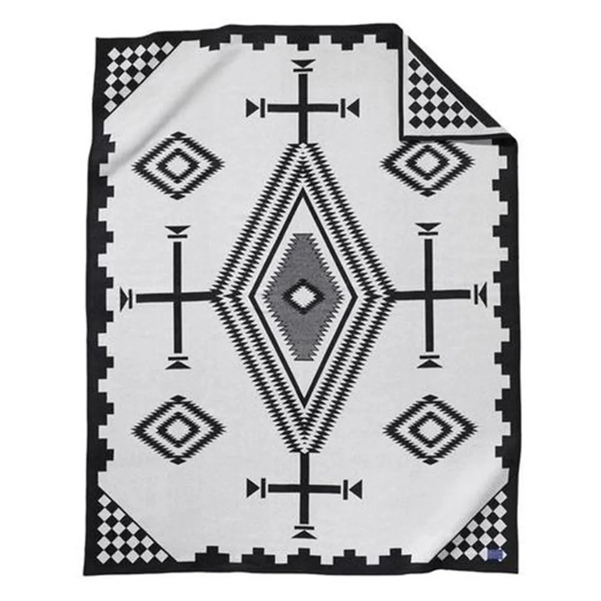 Pendleton Black Twin Los Ojos Blanket